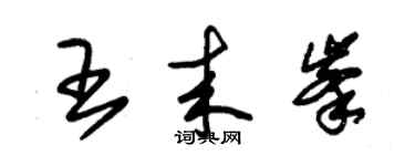 朱锡荣王来峰草书个性签名怎么写