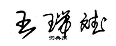 朱锡荣王瑞斌草书个性签名怎么写