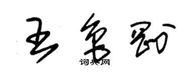 朱锡荣王鲁刚草书个性签名怎么写
