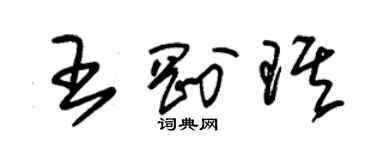 朱锡荣王刚琪草书个性签名怎么写