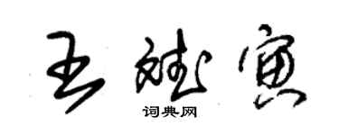 朱锡荣王斌寅草书个性签名怎么写