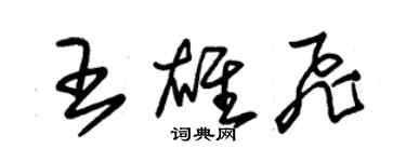朱锡荣王雄飞草书个性签名怎么写