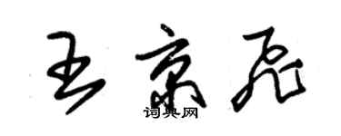 朱锡荣王京飞草书个性签名怎么写
