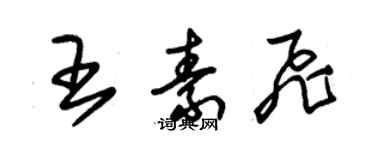 朱锡荣王素飞草书个性签名怎么写