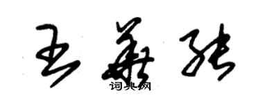 朱锡荣王华能草书个性签名怎么写