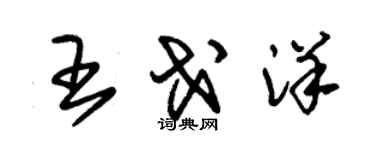 朱锡荣王戈洋草书个性签名怎么写