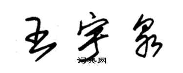 朱锡荣王宇泉草书个性签名怎么写