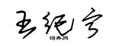 朱锡荣王纪宁草书个性签名怎么写
