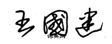 朱锡荣王国建草书个性签名怎么写