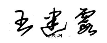 朱锡荣王建霞草书个性签名怎么写