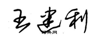 朱锡荣王建利草书个性签名怎么写
