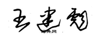 朱锡荣王建彪草书个性签名怎么写