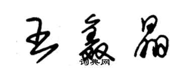 朱锡荣王鑫晶草书个性签名怎么写