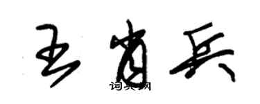 朱锡荣王肖兵草书个性签名怎么写