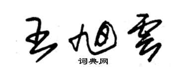 朱锡荣王旭云草书个性签名怎么写