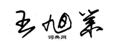 朱锡荣王旭业草书个性签名怎么写