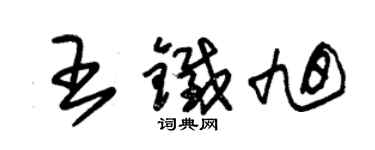 朱锡荣王铁旭草书个性签名怎么写