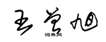 朱锡荣王曾旭草书个性签名怎么写