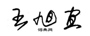 朱锡荣王旭宜草书个性签名怎么写