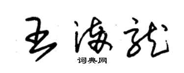 朱锡荣王满龙草书个性签名怎么写