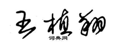 朱锡荣王植翔草书个性签名怎么写