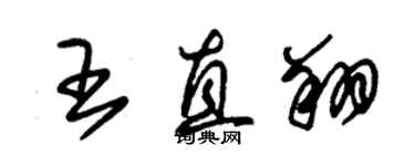 朱锡荣王直翔草书个性签名怎么写