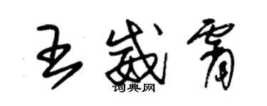 朱锡荣王威霄草书个性签名怎么写