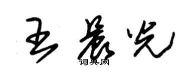 朱锡荣王晨光草书个性签名怎么写