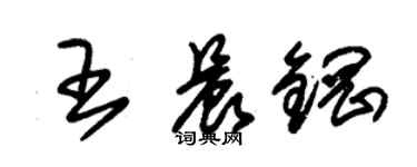 朱锡荣王晨钢草书个性签名怎么写
