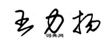 朱锡荣王力扬草书个性签名怎么写