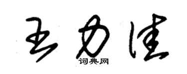 朱锡荣王力佳草书个性签名怎么写
