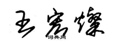 朱锡荣王宏灿草书个性签名怎么写
