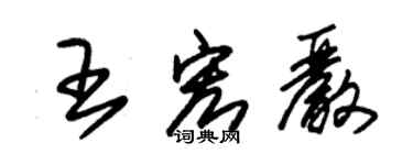 朱锡荣王宏严草书个性签名怎么写