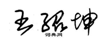 朱锡荣王绍坤草书个性签名怎么写