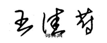 朱锡荣王佳蔚草书个性签名怎么写