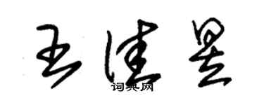 朱锡荣王佳昱草书个性签名怎么写