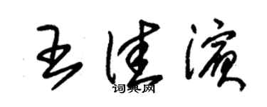 朱锡荣王佳滨草书个性签名怎么写