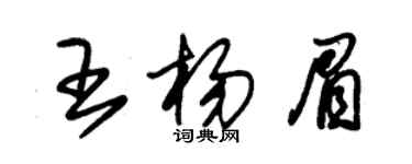 朱锡荣王杨眉草书个性签名怎么写