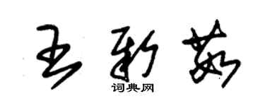 朱锡荣王新茹草书个性签名怎么写