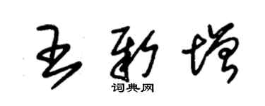 朱锡荣王新增草书个性签名怎么写