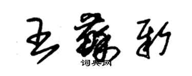 朱锡荣王苏新草书个性签名怎么写