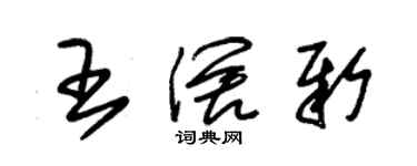 朱锡荣王阔新草书个性签名怎么写