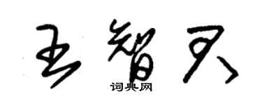 朱锡荣王智君草书个性签名怎么写