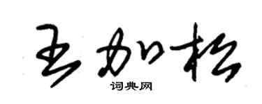 朱锡荣王加松草书个性签名怎么写