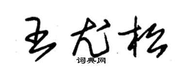 朱锡荣王尤松草书个性签名怎么写
