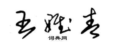朱锡荣王雅青草书个性签名怎么写