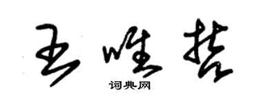 朱锡荣王唯哲草书个性签名怎么写