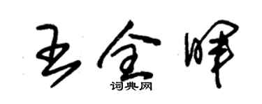 朱锡荣王全晖草书个性签名怎么写