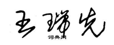 朱锡荣王瑞先草书个性签名怎么写