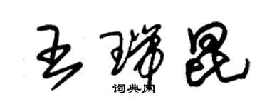 朱锡荣王瑞昆草书个性签名怎么写